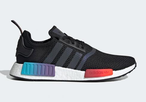 Adidas NMD R1 Gradient Core Black Boost White Shoes FW4365