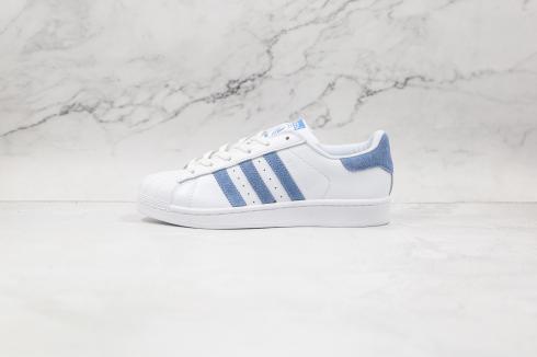 Adidas Superstar Footwear White Glow Blue Shoes EF9239
