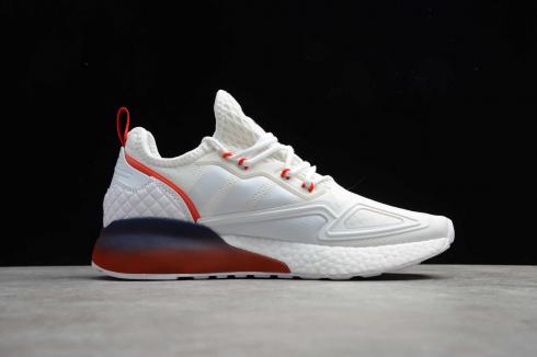 Adidas ZX 2K Boost Cloud White Red Midnight Shoes FZ44640