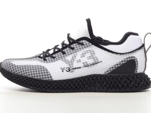 Adidas Consortium Y-3 Runner 4D IO Chalk White Core Black FX1059