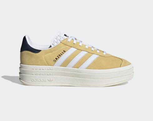 Adidas Gazelle Bold Almost Yellow Cloud White Legend Ink HQ6891