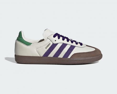 Adidas Originals Samba OG Off White Collegiate Purple ID8349