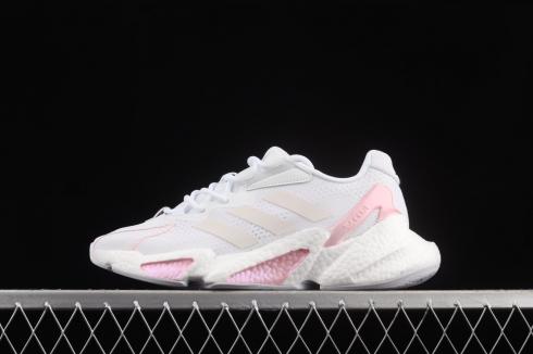 Womens Adidas Boost X9000L4 Cloud White Tint Pink Shoes GX3487