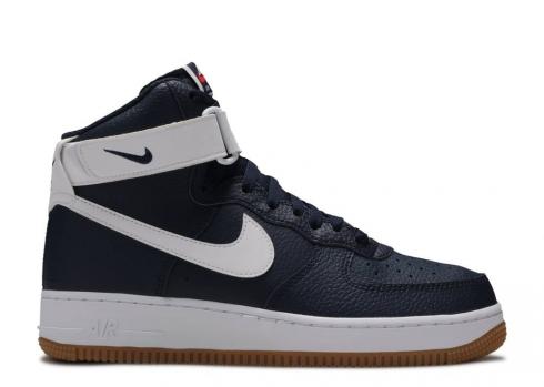 Nike Air Force 1 High Obsidian White Orbit Red AT7653-400