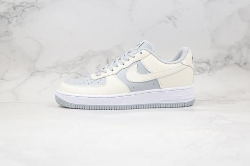 2020 Nike Air Force 1 Low White Grey Running Shoes AQ4134-405