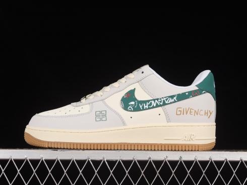 Nike Air Force 1 07 Low GIVENCHY White Grey Green BS9055-813