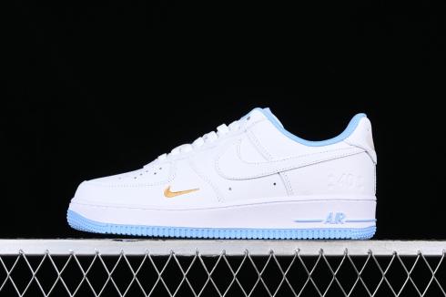 Nike Air Force 1 07 Low Light Blue White Gold DD1225-003