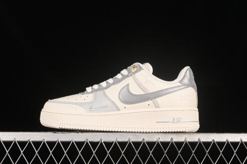 Nike Air Force 1 07 Low Off White Silver Metallic Gold DQ7582-102