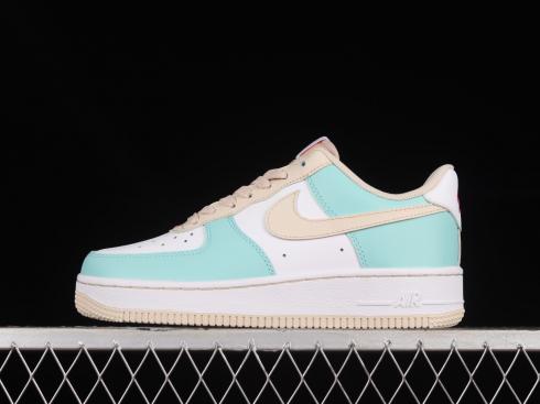 Nike Air Force 1 07 Low White Cream Mint Green Rose Red DV7762-300