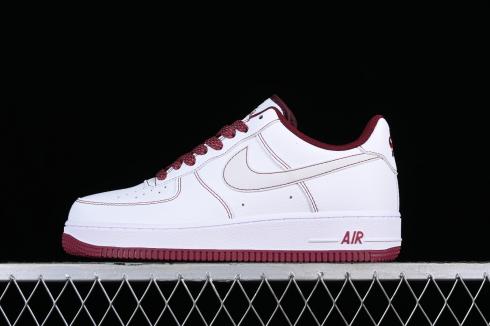 Nike Air Force 1 07 Low White Dark Red MM3603-027