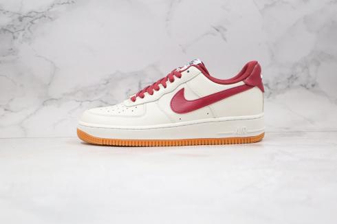 Nike Air Force 1 07 Low White University Red Running Shoes AQ4134-501