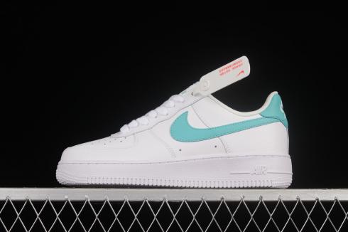 Nike Air Force 1 07 Low White Washed Teal Shoes DD8959-101