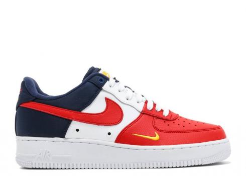 Nike Air Force 1'07 Lv8 4th Of July White University Red Obsidian 823511-601