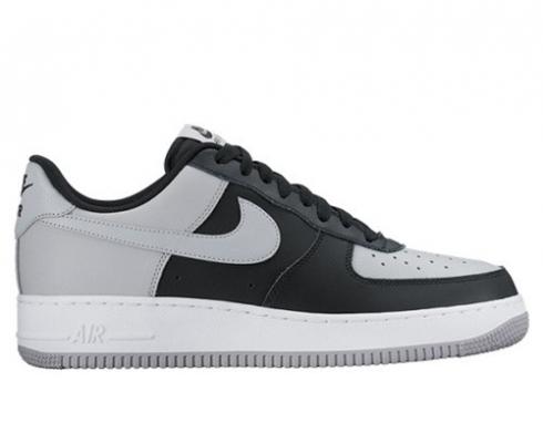 Nike Air Force 1'07 Wolf Grey White Black Athletic Sneakers 820266-008