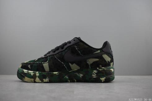Nike Air Force 1 AF1 Camo Fashion Sneakers Unisex Running Shoes 718152-026