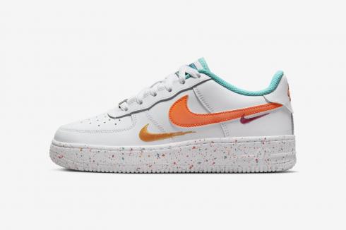 Nike Air Force 1 LV8 GS Leap High White Safety Orange Washed Teal FD4626-181