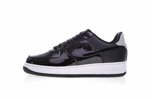 Nike Air Force 1 Low 07 SE Patent Black Reflective Silver AH6827-001