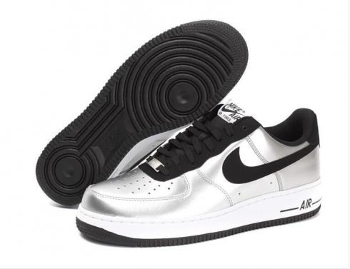 Nike Air Force 1 Low Athletic Shoes Metallic Silver 488298-054
