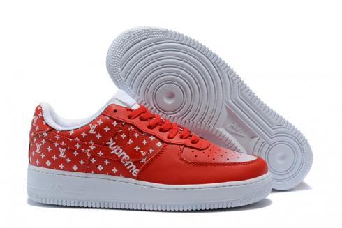 Nike Air Force 1 Low Lifestyle Shoes Chinese Red White