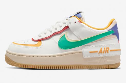 Nike Air Force 1 Low Shadow White Green Red Yellow Multi-Color CI0919-118