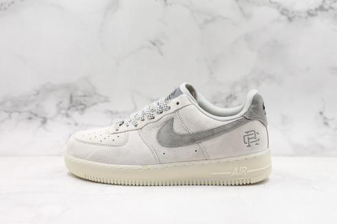 Nike Air Force 1 Low White Grey Black Running Shoes AA1117-116