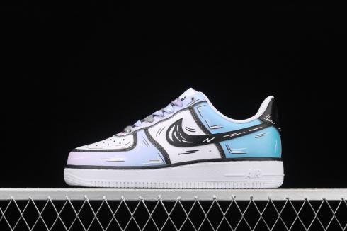 Nike Air Force 1 Low White Purple Blue Shoes CW2288-211