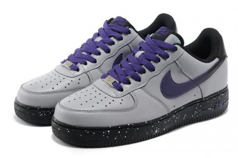 Nike Air Force 1 Low Wolf Grey Court Purple Casual Shoes 488298-060