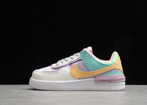 Nike Air Force 1 Shadow SE White Purple Pink MultiColor AQ4211-104  for Kid