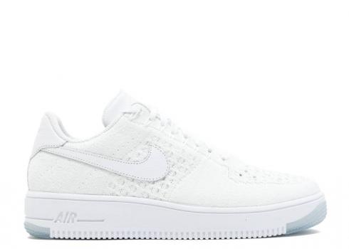 Nike Womens Air Force 1 Flyknit Low White 820256-101
