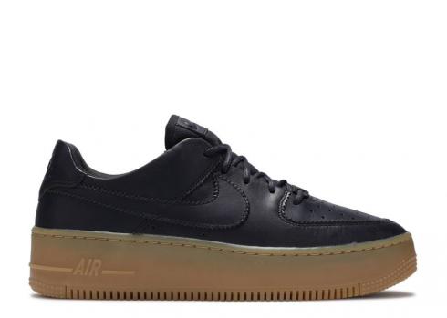 Nike Womens Air Force 1 Sage Low Lx Oil Grey Gum Brown Light White AR5409-002