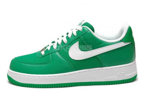 Nikw Air Force 1'07 Lucky Green White Mens Running Shoes 315122 300