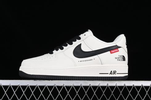 Supreme x The North Face x Nike Air Force 1 07 Low Off White Black SU2305-001