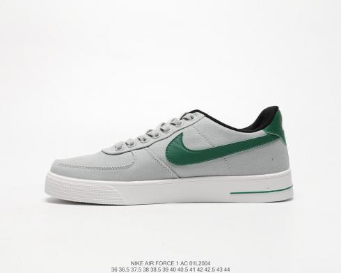Womens Nike Air Force 1 AC Grey Green White Unisex Casual Shoes 630939-021