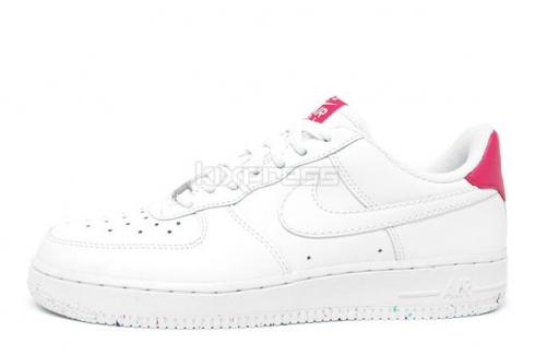 Womens Nike Air Force 1 Low 07 White Red Womens Running Shoes 315115-115