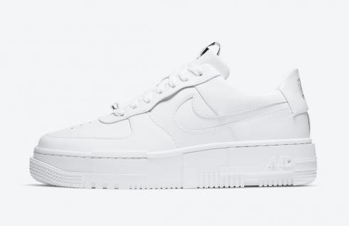 Womens Nike Air Force 1 Low Pixel Summit White Black Shoes CK6649-100