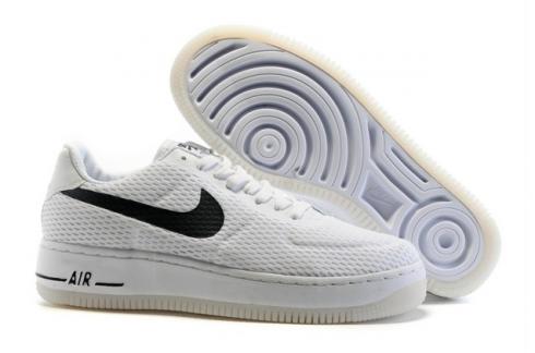 Nike Air Force 1 AF1 Low Upstep BR Sneakers Shoes White Black 833123