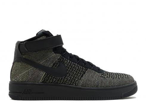 Air Force 1 Ultra Flyknit Mid Green White Palm Black 817420-301