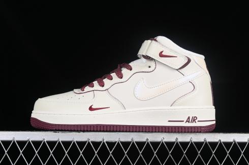 Nike Air Force 1 07 Mid Off White Dark Red SG2356-803
