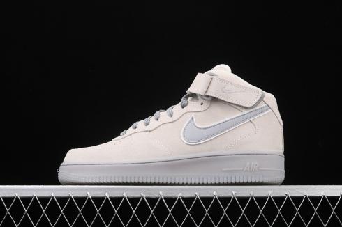 Nike Air Force 1'07 Mid White Grey Medium Grey Mens Shoes 315123-002
