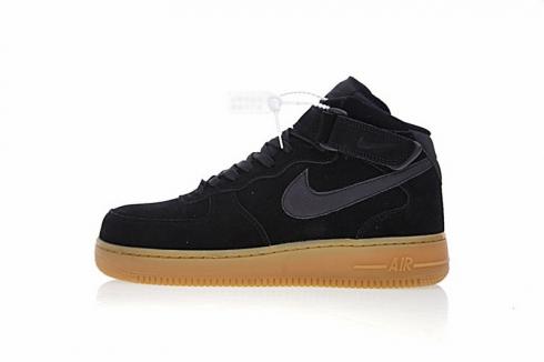 Nike Air Force 1 Mid 07 Black Gum Casual Shoes AA0284-002