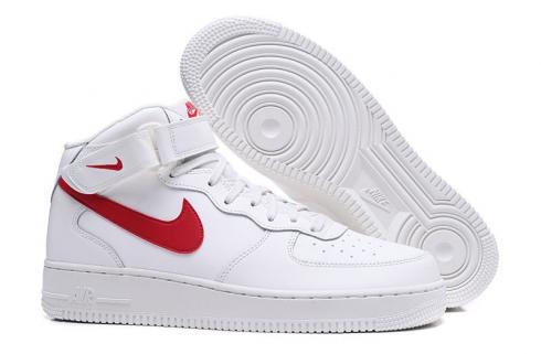 Nike Air Force 1 Mid Sail University Red White 315123-126
