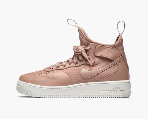 Nike Womens Air Force 1 Ultraforce Mid Particle Pink Sail Womens Shoes 864025-600