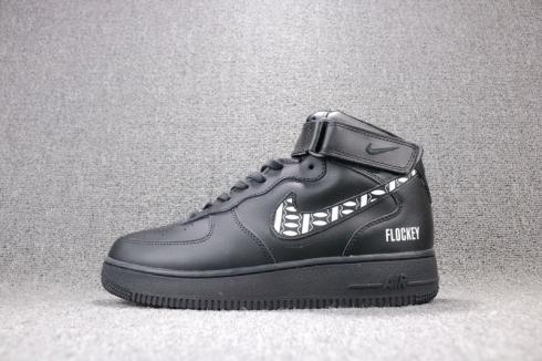 Womens Nike Air Force 1 Mid Black Mens Casual Shoes 315123-011