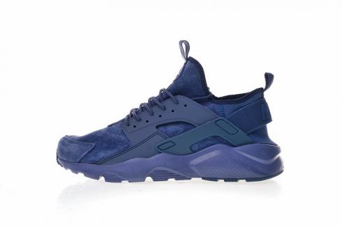 Nike Air Huarache Ultra Suede ID Navy Blue Athletic Shoes 829669-332