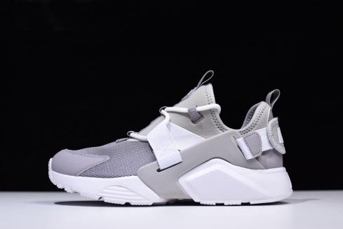 Mens and Womens Nike Air Huarache City Low Atmosphere Grey White Casual Shoes AH6804 004