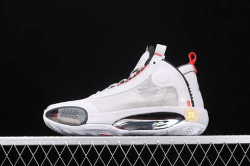 Nike Air Jordan XXXIV PF Eclipse 34 Red White Mens Shoes BQ3381-500