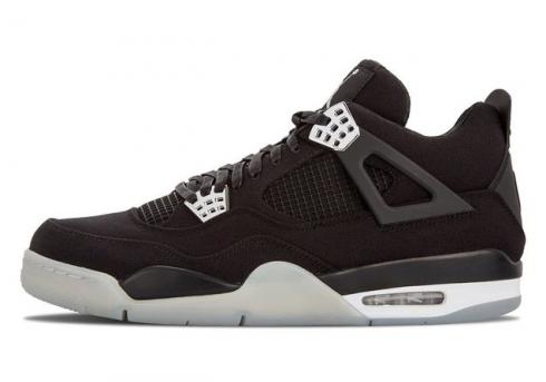 Nike Air Jordan IV 4 Retro Denim Material Mens Shoes Black 487724