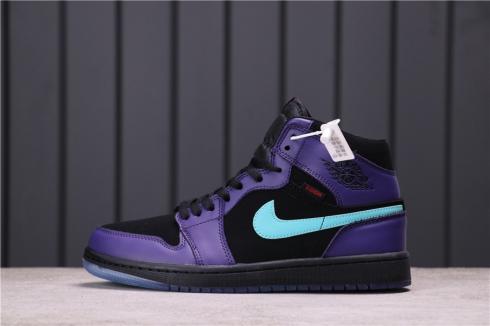 Nike Air Jordan 1 High Court Purple Black Purple Green CT0978-055