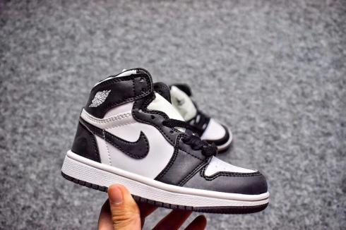 Nike Air Jordan I 1 Retro Kid Shoes Black White 575441