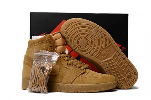 Nike Air Jordan I 1 Retro Men Basketball Shoes Wheat All 555088-710